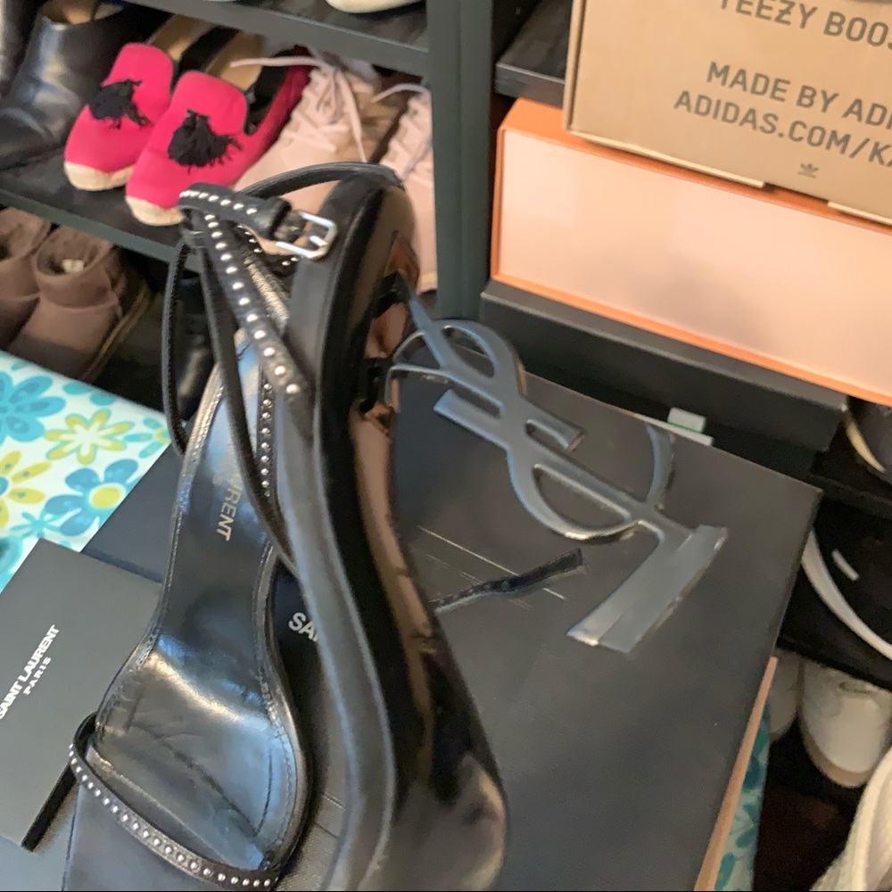 Saint Laurent Opyum Logo High Heels - Picture 4 of 6